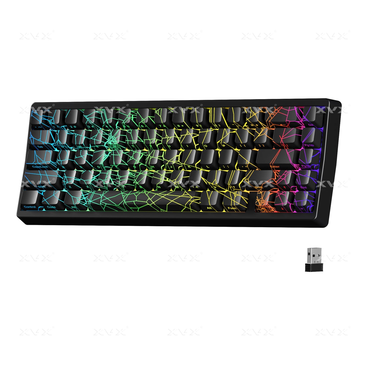 XVX M67 JadeStone Spider Web Tri-Mode RGB Mechanical Keyboard