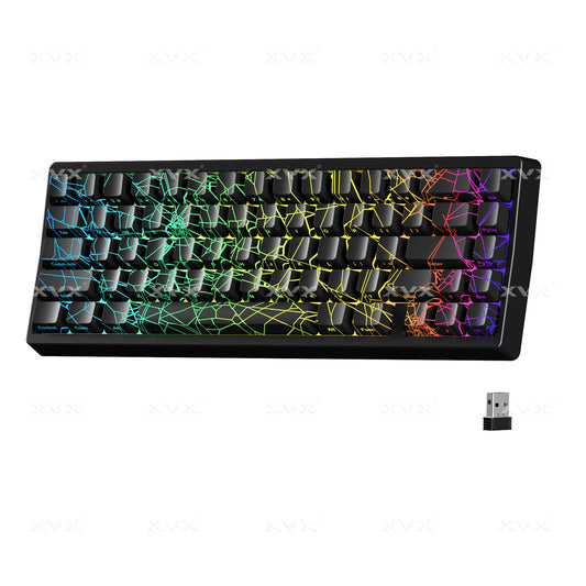 XVX M67 JadeStone Spider Web Tri-Mode RGB Mechanical Keyboard