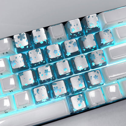 XVX FlutterBloom Heart Layout 21-Key IMD-Tech Keycap Set