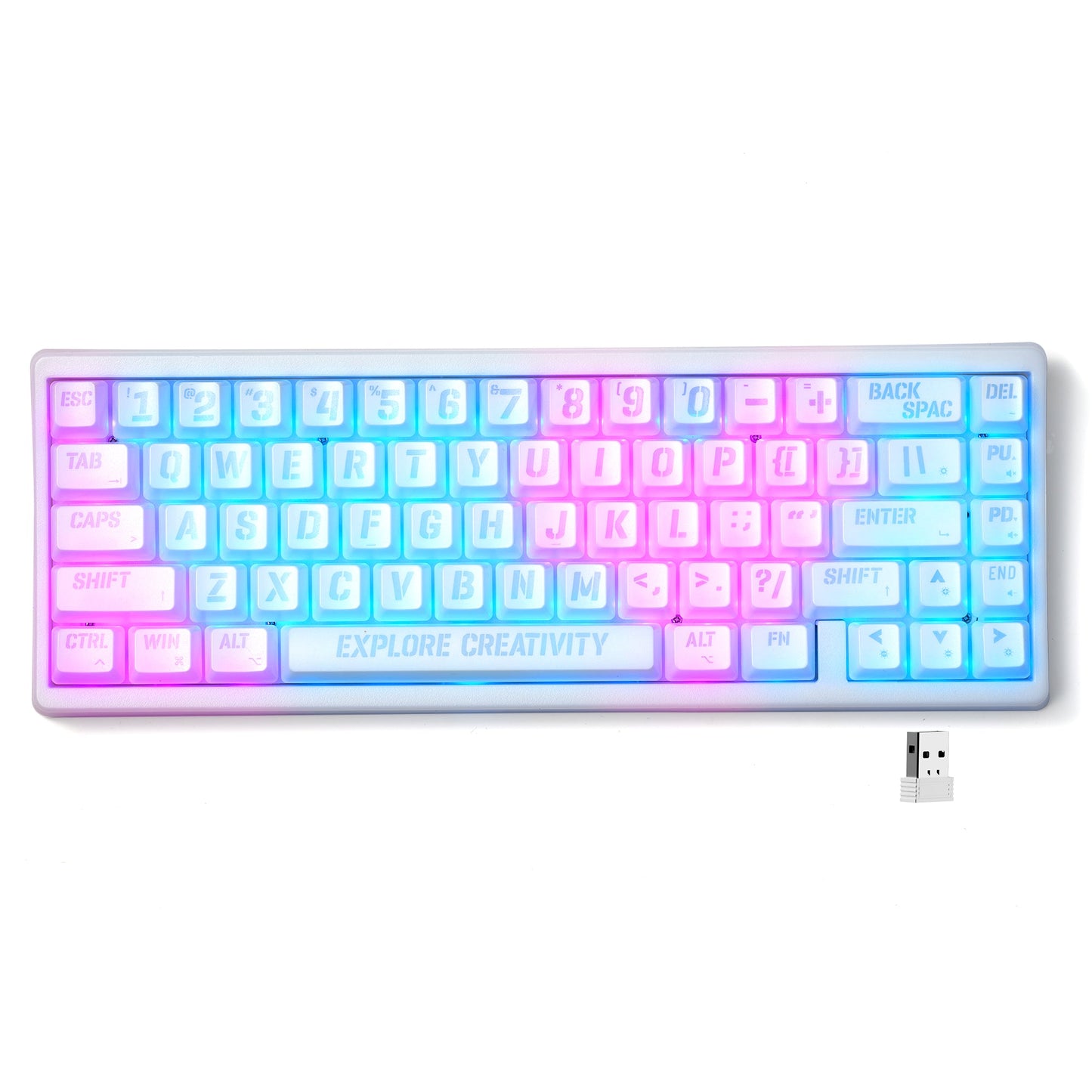 XVX M67 JadeStone Miami Tri-Mode RGB Mechanical Keyboard