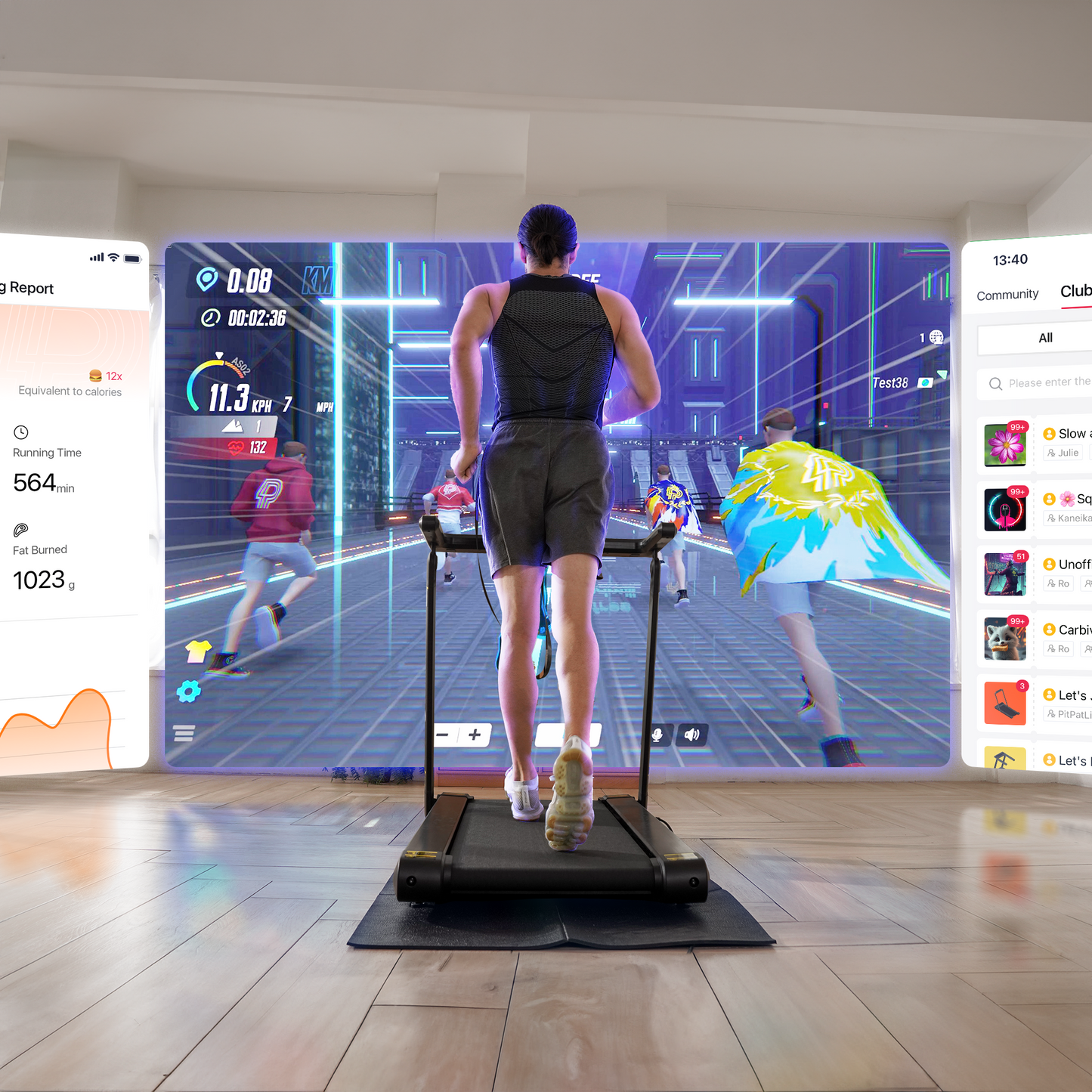 DeerRun X20 Incline Home Treadmill with 15% Auto Incline & Full Running Deck | 400 lbs, 11.3 mph