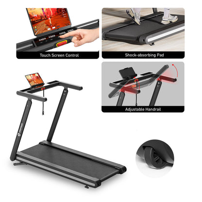 DeerRun X20 Incline Home Treadmill with 15% Auto Incline & Full Running Deck | 400 lbs, 11.3 mph