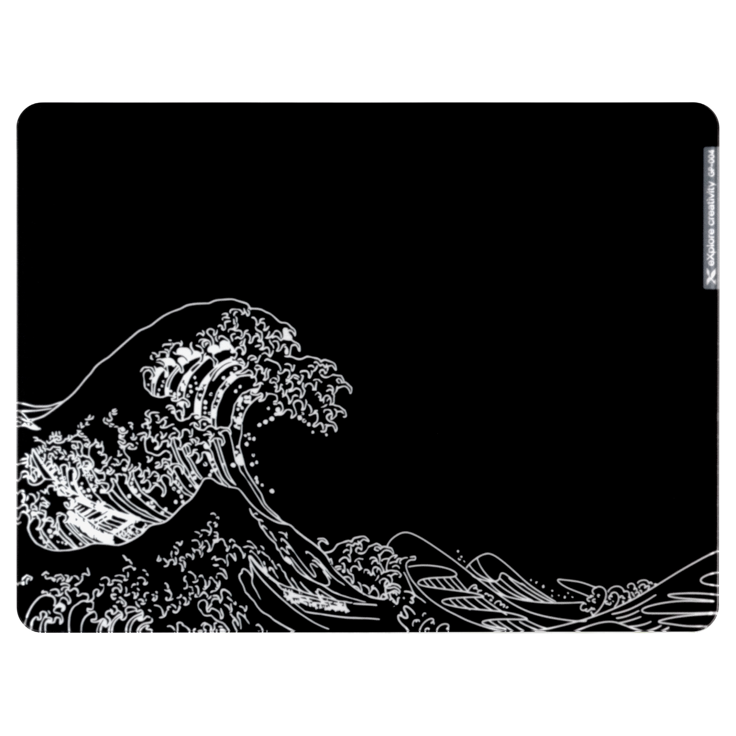 XVX Space Pad Glass Gaming Mouse Pad with Anti-Slip Rubber Base