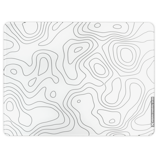 XVX Space Pad Glass Gaming Mouse Pad with Anti-Slip Rubber Base