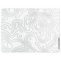 XVX Space Pad Glass Gaming Mouse Pad with Anti-Slip Rubber Base