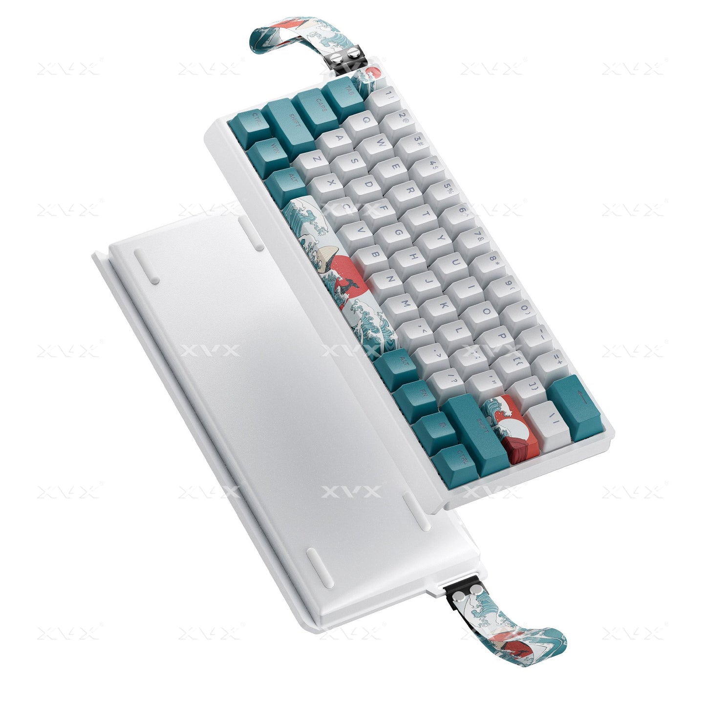 XVX H61 Kanagawa 60% CNC Aluminum Hot-Swappable Wired Mechanical Keyboard