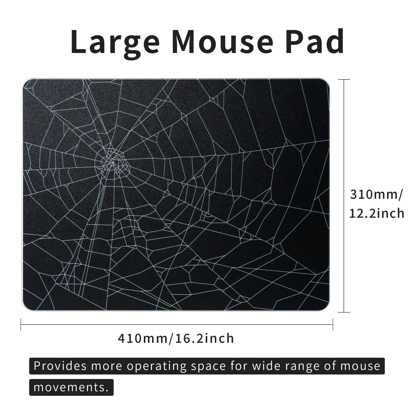 XVX Tempered Glass Large Mouse Pad for FPS Gaming