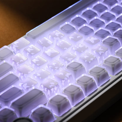 XVX FlutterBloom Heart Layout 21-Key IMD-Tech Keycap Set