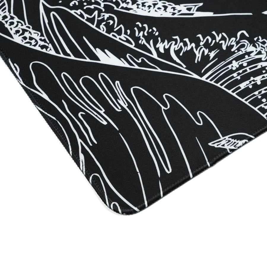 XVX Kanagawa Outline Themed Large Desk Mat