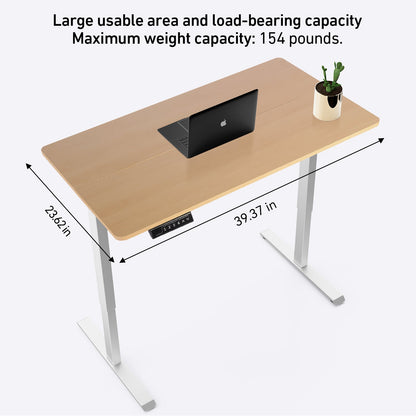 DeerRun®Electric Standing Desk, 39 x 23 Inches Height Adjustable