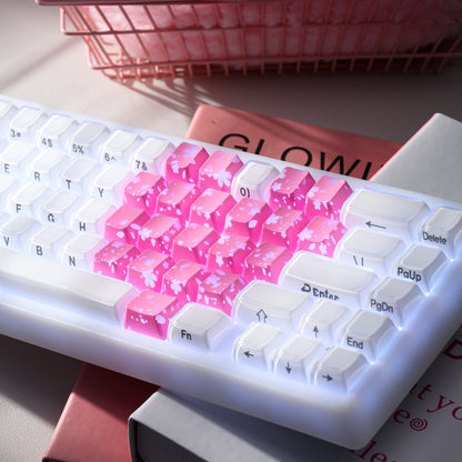 XVX FlutterBloom Heart Layout 21-Key IMD-Tech Keycap Set
