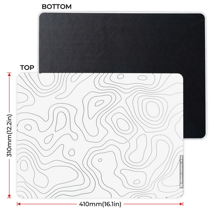 XVX Space Pad Glass Gaming Mouse Pad with Anti-Slip Rubber Base