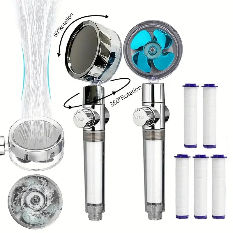 Transform Your Shower Experience with the 360° Rotating High Pressure Water Saving Handheld Shower Head