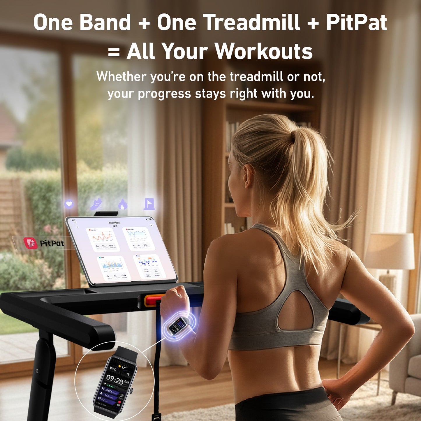 DeerRun X20 Incline Home Treadmill with 15% Auto Incline & Full Running Deck | 400 lbs, 11.3 mph