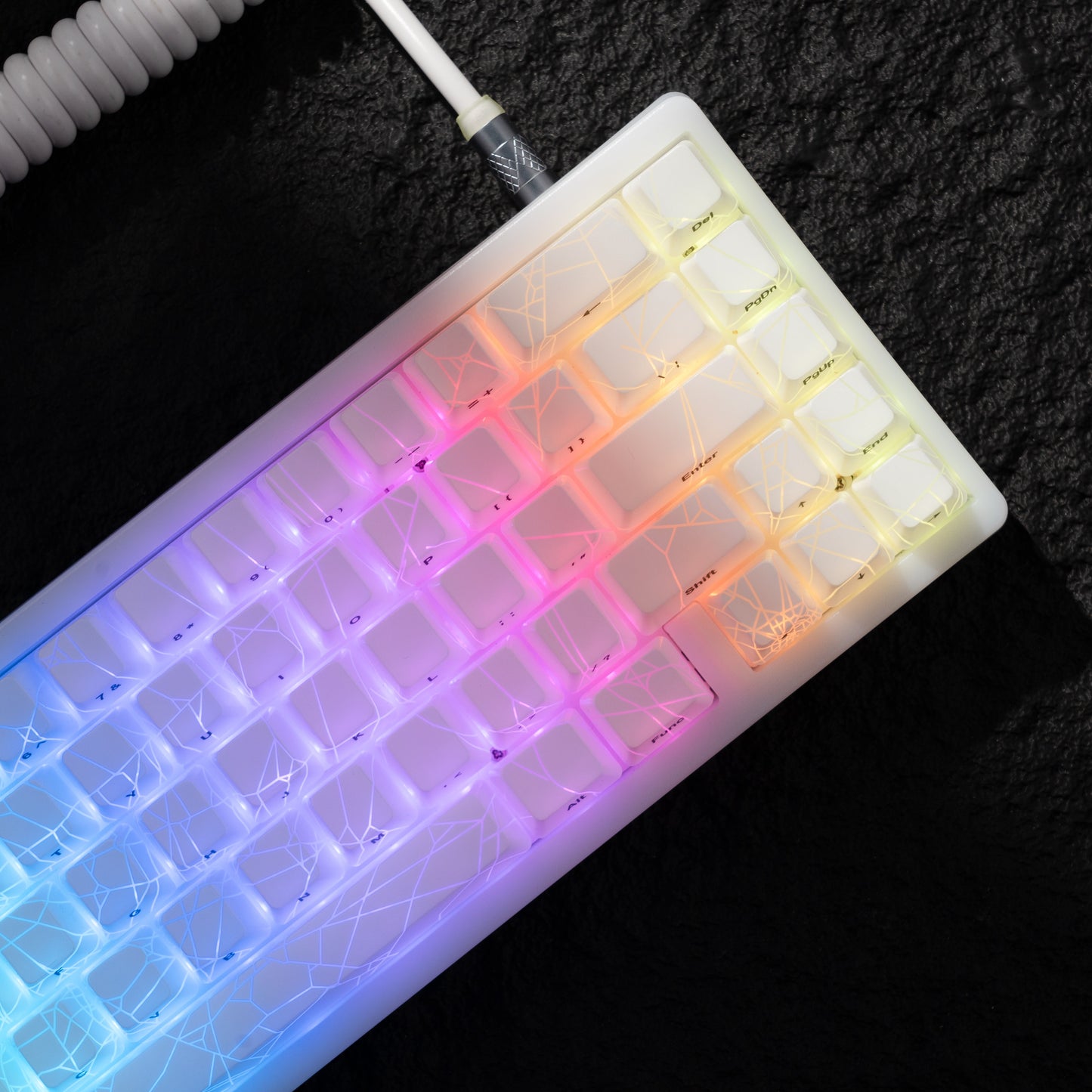 XVX M67 JadeStone Spider Web Tri-Mode RGB Mechanical Keyboard