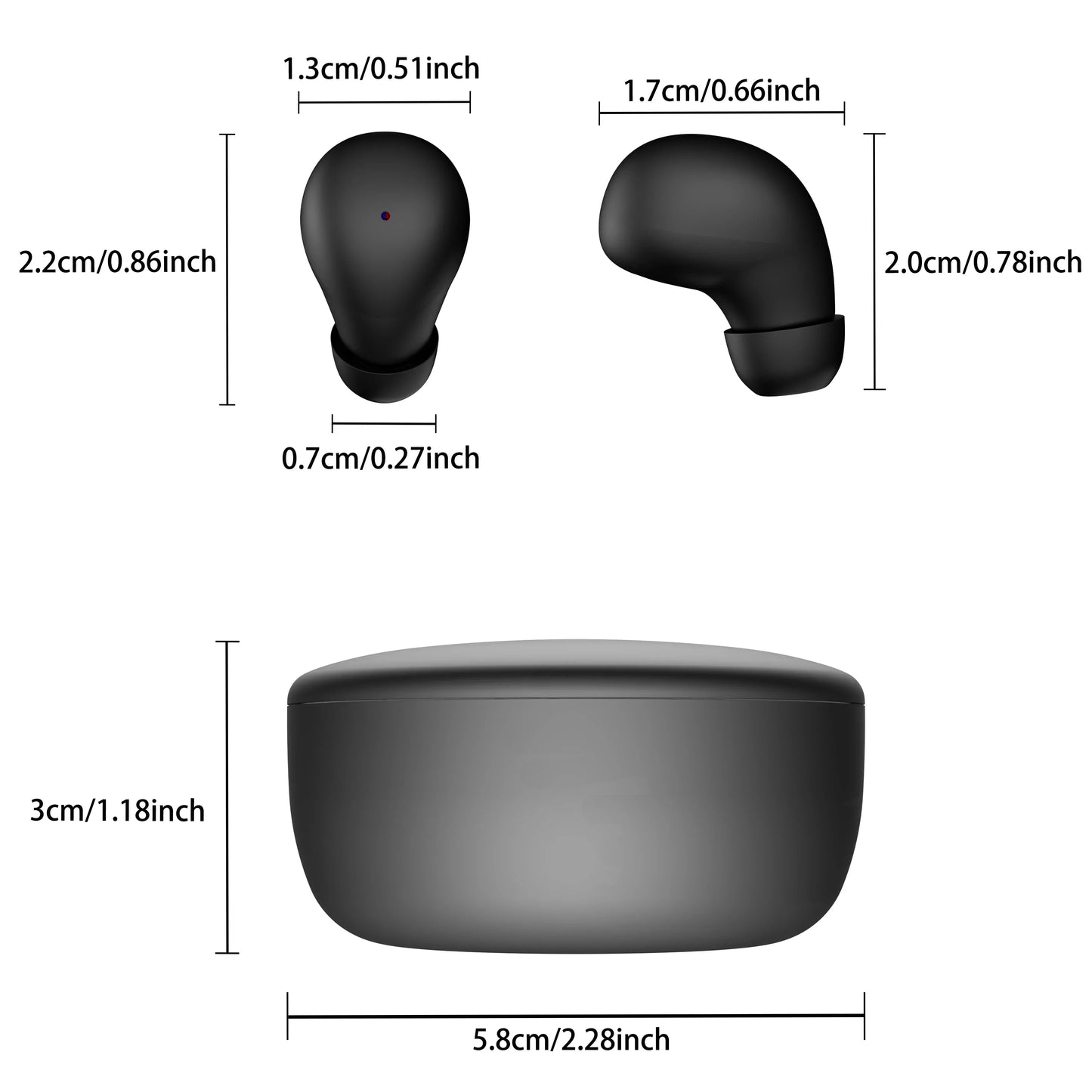 Experience Unmatched Sound Quality with SK26 TWS Wireless Bluetooth 5.4 Earbuds - Invisible Sleep Earphones with Mic and Noise Cancellation