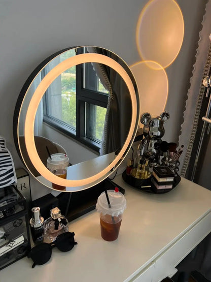 Illuminate Your Beauty with the 3-in-1 Lighted Vanity Makeup Mirror - 15X Magnification, Smart Touch Control & 360° Rotation