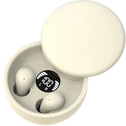 Experience Unmatched Sound Quality with SK26 TWS Wireless Bluetooth 5.4 Earbuds - Invisible Sleep Earphones with Mic and Noise Cancellation