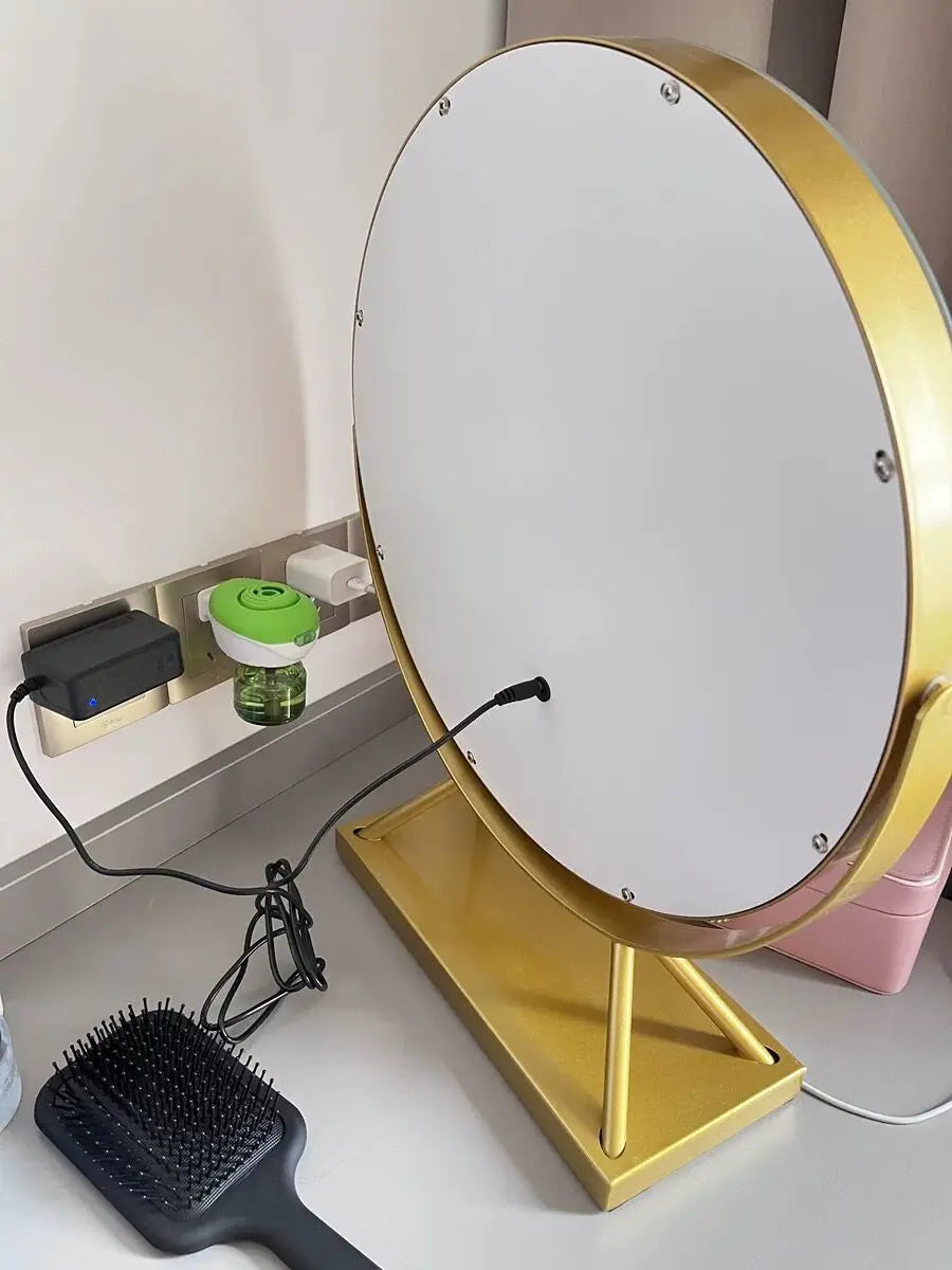 Illuminate Your Beauty with the 3-in-1 Lighted Vanity Makeup Mirror - 15X Magnification, Smart Touch Control & 360° Rotation