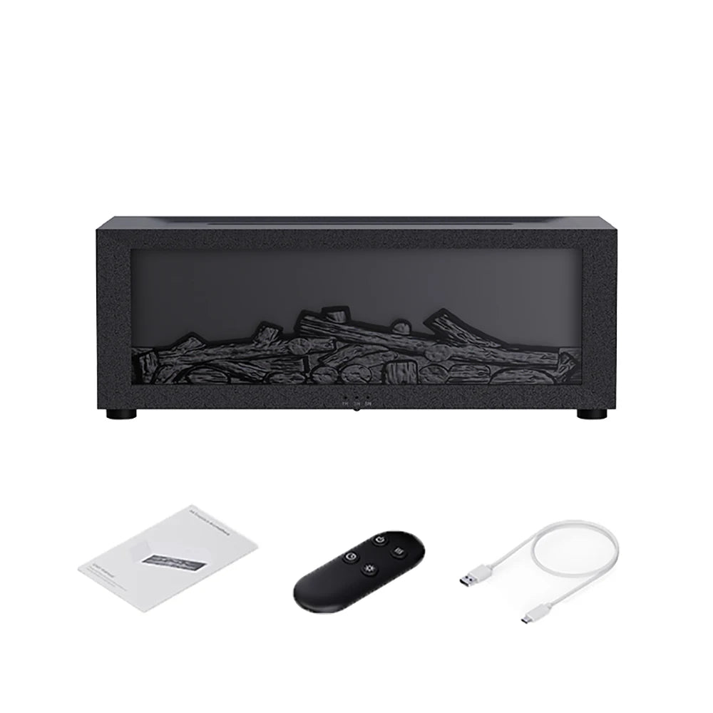 Transform Your Space with Our Flame Aroma Humidifier – Essential Oil Diffuser with Night Light for Ultimate Relaxation