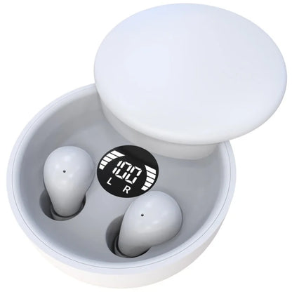 Experience Unmatched Sound Quality with SK26 TWS Wireless Bluetooth 5.4 Earbuds - Invisible Sleep Earphones with Mic and Noise Cancellation