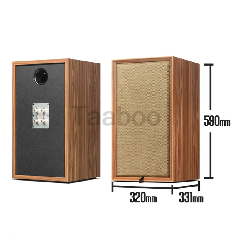 Transform Your Sound Experience with the 8 Inch Three-Way Wooden Bookshelf Speaker Box - Perfect for DIY HiFi Audio Enthusiasts!
