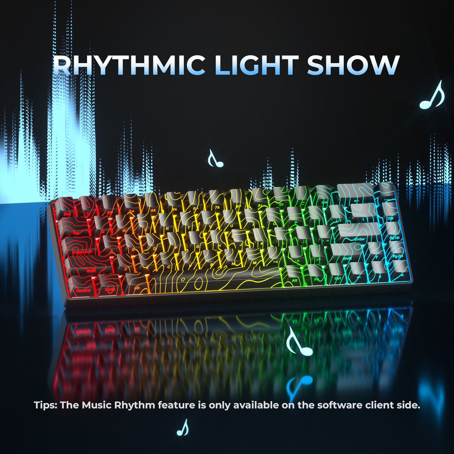XVX HE68 68% Rapid Trigger Hall Effect Wired Magnetic Gaming Keyboard