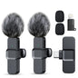 Hitozon Wireless Lavalier Microphone - Effortless Plug-and-Play Mini Lapel Mic for iPhone, iPad & Android with Superior Noise Reduction for Professional Video & Podcasting