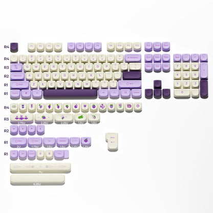 XVX Purple Grapes MOA Profile Dye-Sublimation 143-Key PBT Keycap Set