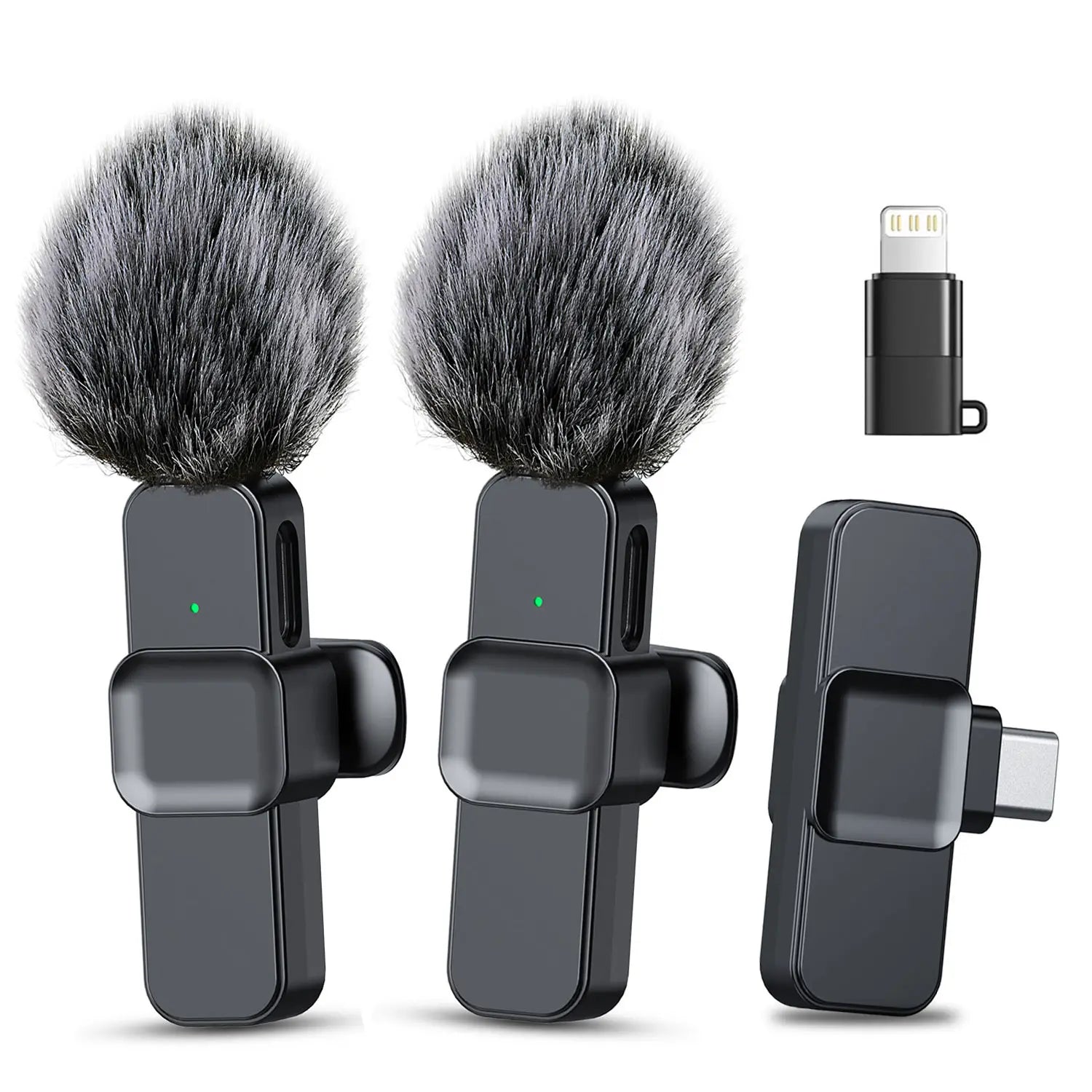 Hitozon Wireless Lavalier Microphone - Effortless Plug-and-Play Mini Lapel Mic for iPhone, iPad & Android with Superior Noise Reduction for Professional Video & Podcasting