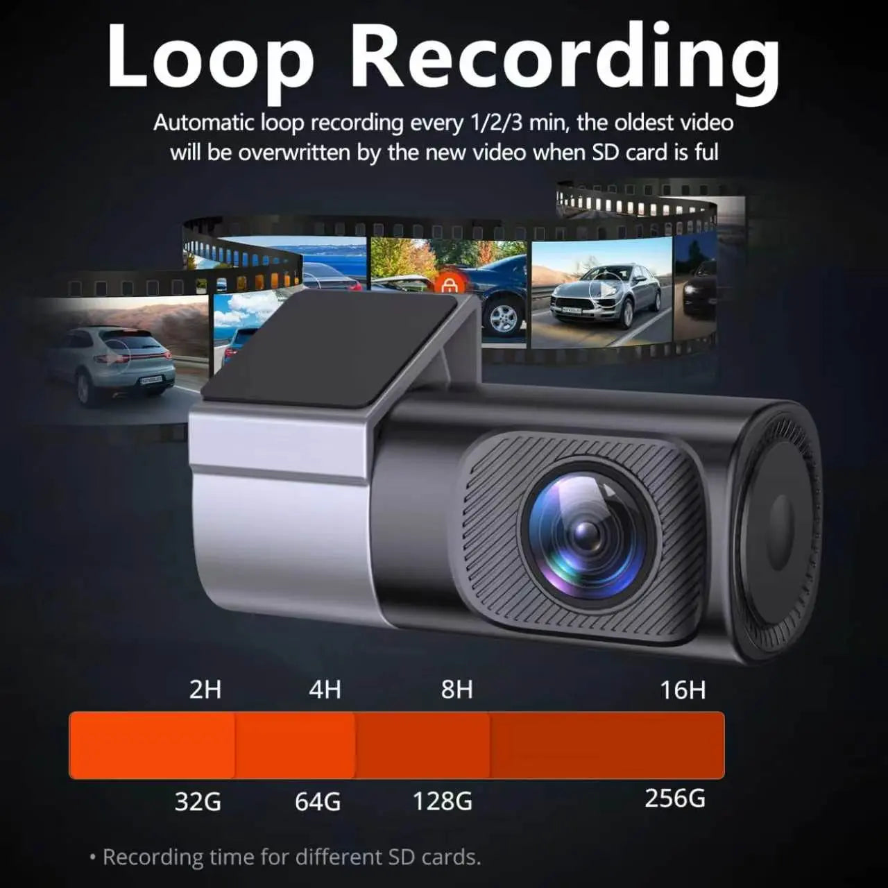 Capture Every Moment with the Wired Wifi Dash Cam 1080P HD - 360° Rotatable Mini Car Camera Featuring Night Vision and 24-Hour Parking Monitor