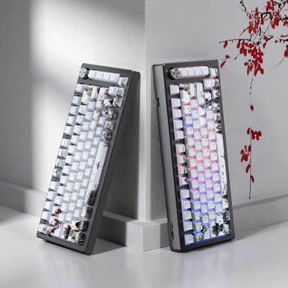 XVX Plum Blossom Cherry Profile Double-Shot Dye-Sub PBT Keycap Set (127-Key)